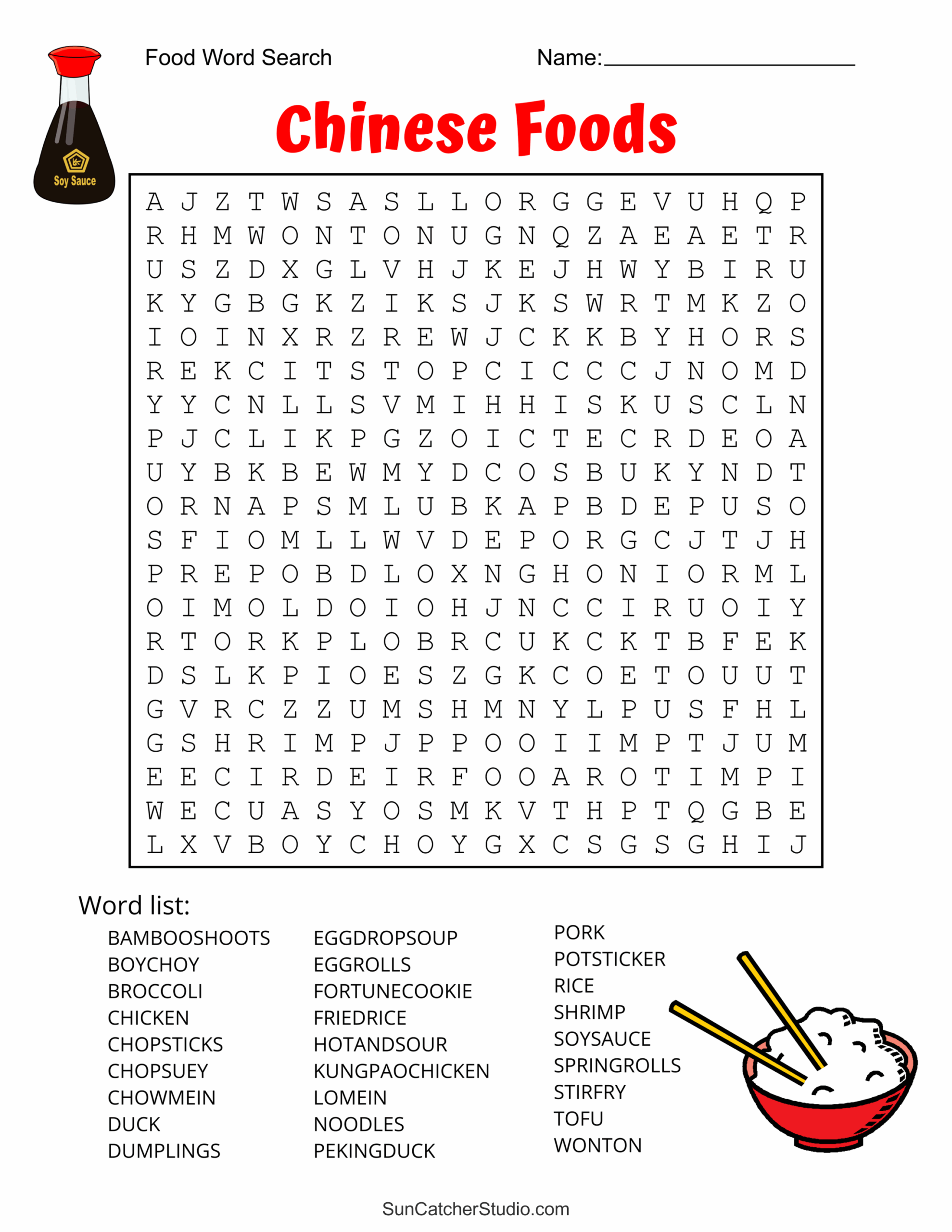 Food Word Search Free Printable Puzzles Free Printables Monograms Design Tools Patterns DIY Projects
