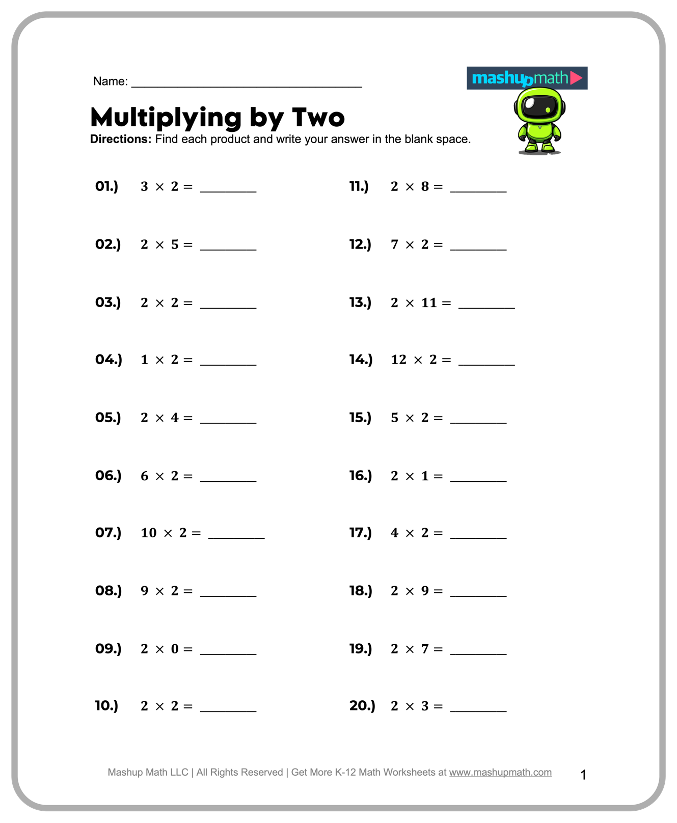 math worksheets grade 2