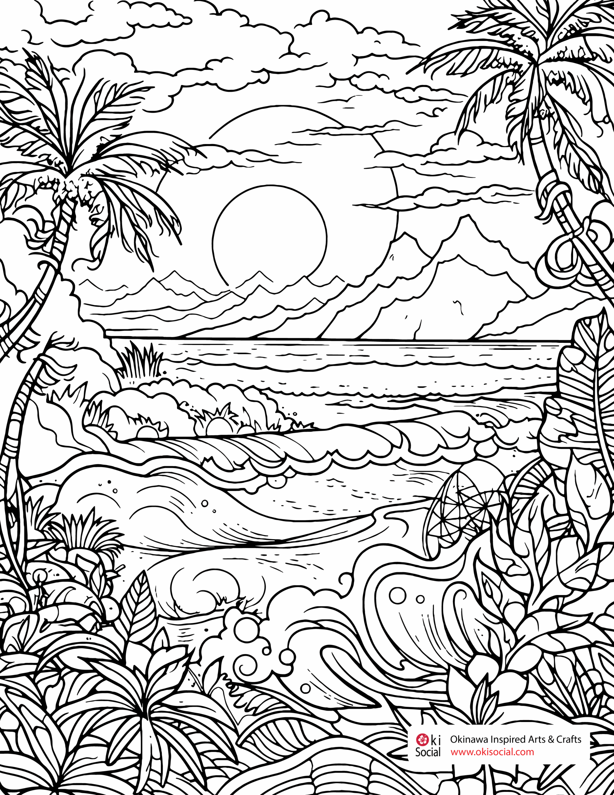 Free Adult Coloring Pages Celebrating Ocean Opening In Okinawa Oki Social Free Adult Coloring Pages Celebrating Ocean Opening In Okinawa Oki Social