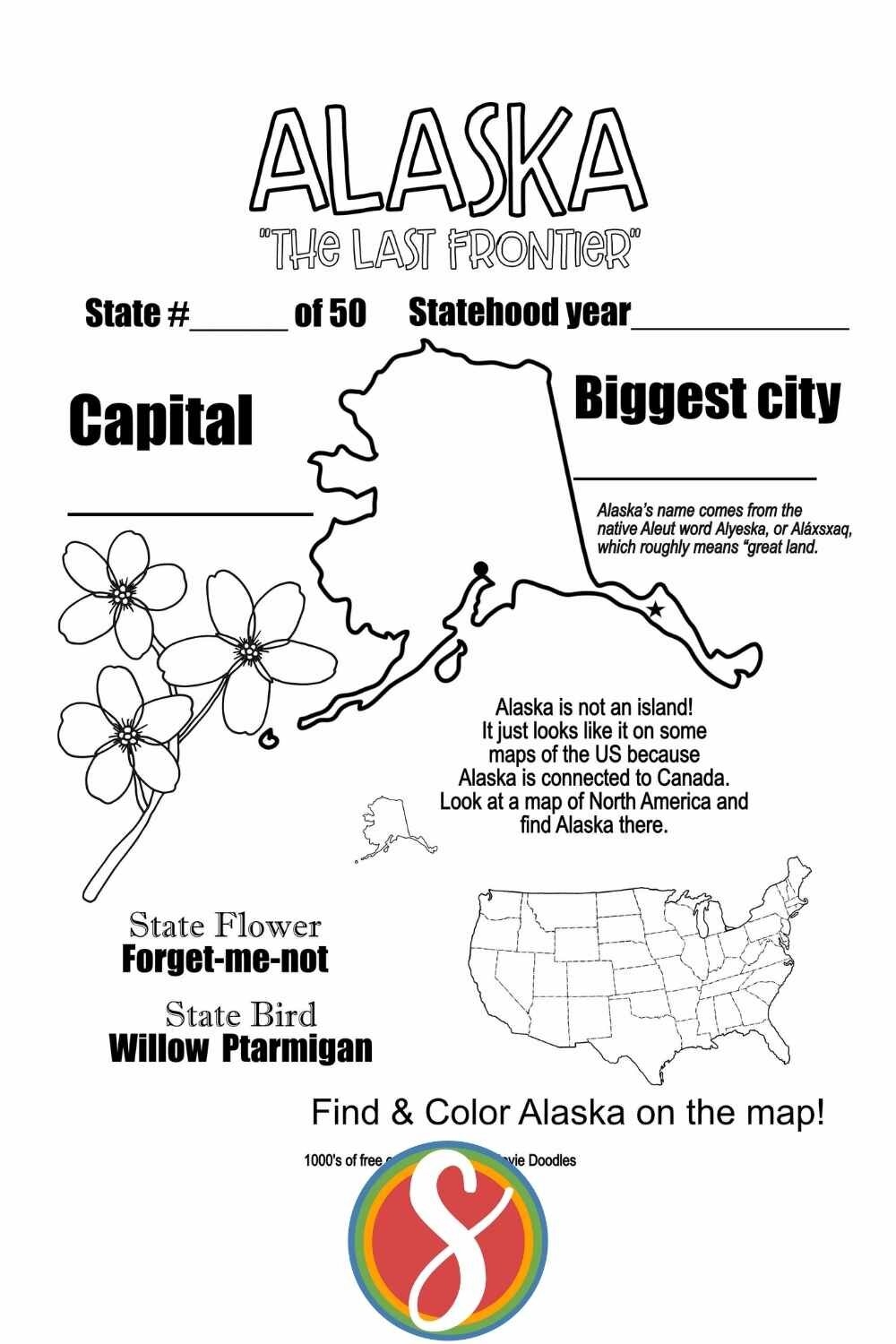 Free Alaska Coloring Pages Stevie Doodles