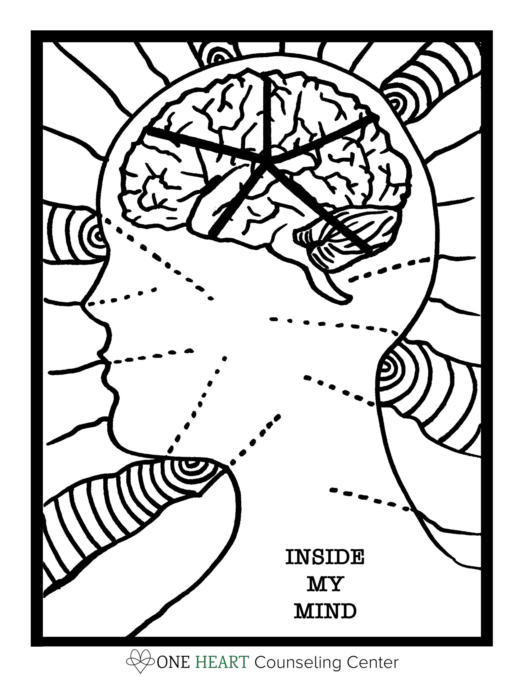 Free Art Therapy Coloring Pages For Helping Professionals One Heart Counseling Center
