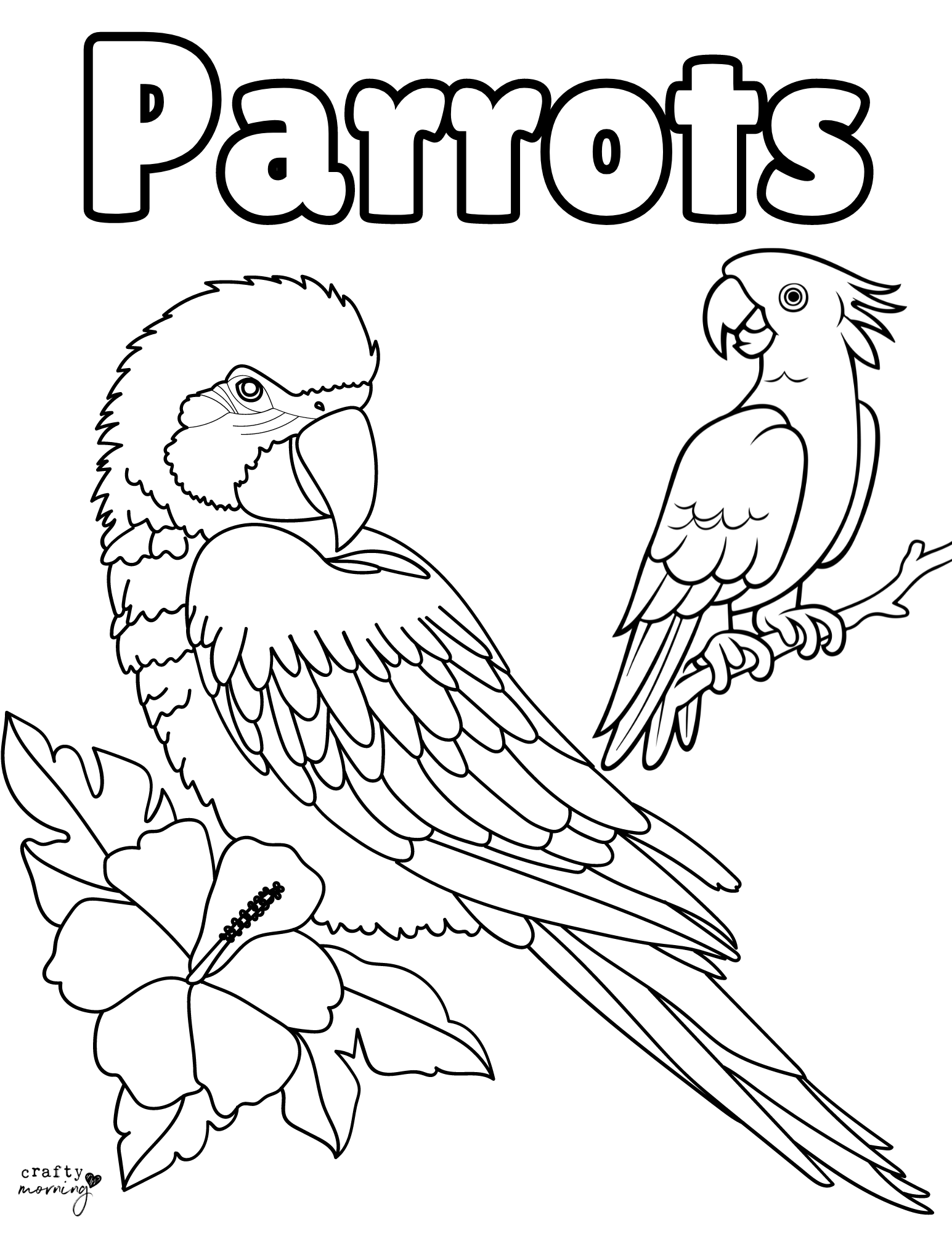 Free Bird Coloring Pages Crafty Morning
