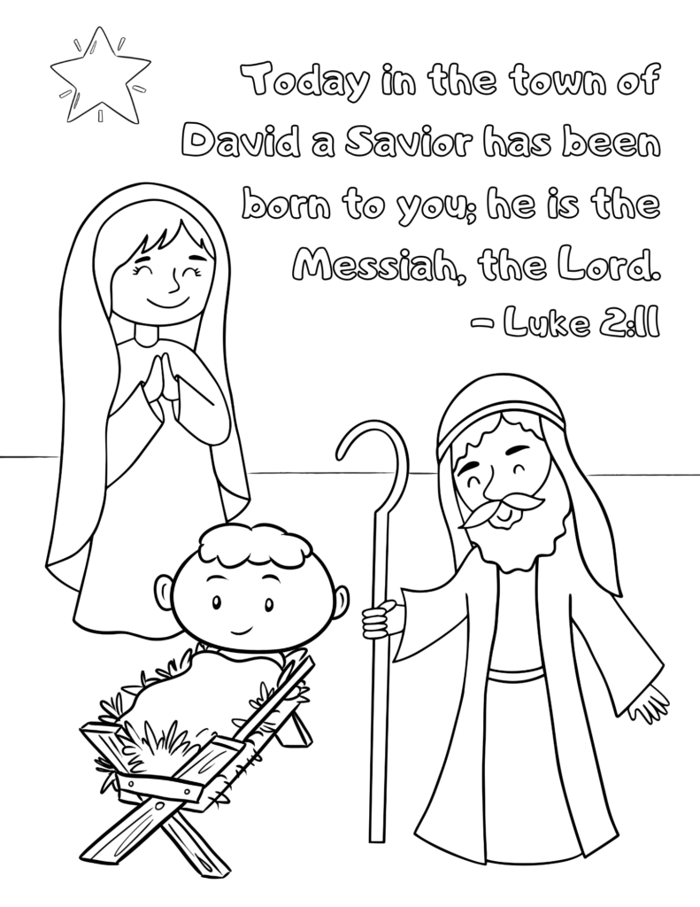 Free Christian Christmas Coloring Pages Out Upon The Waters