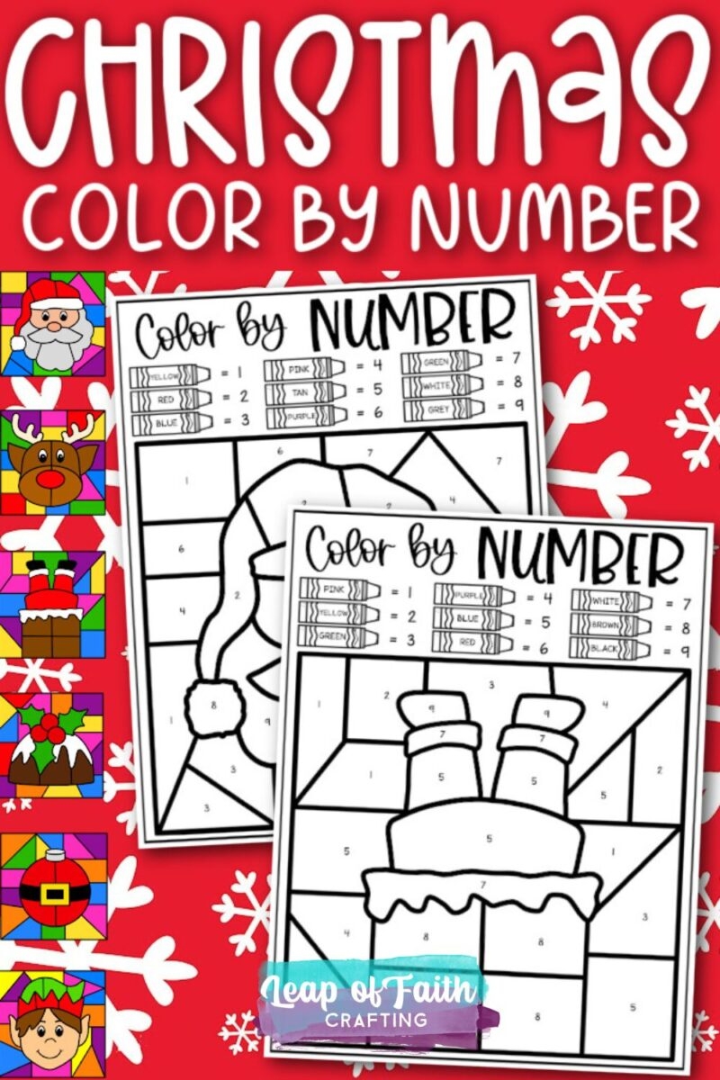 Free Christmas Color By Number Printables Leap Of Faith Crafting Free Christmas Color By Number Printables Leap Of Faith Crafting