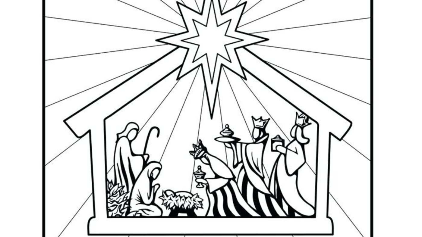 nativity coloring sheets printable