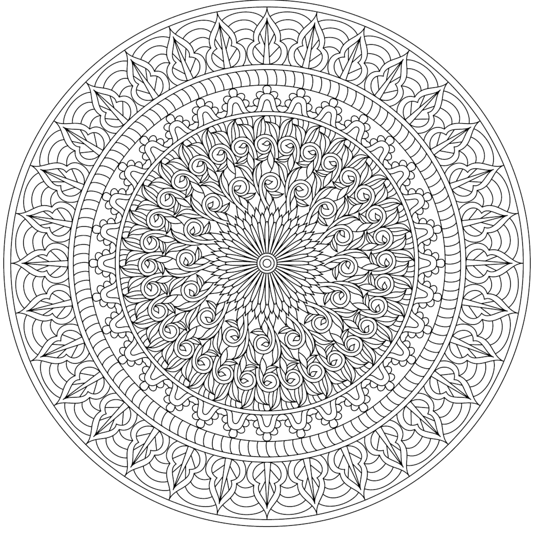 Free Coloring Pages For You To Print Monday Mandala Free Coloring Pages For You To Print Monday Mandala