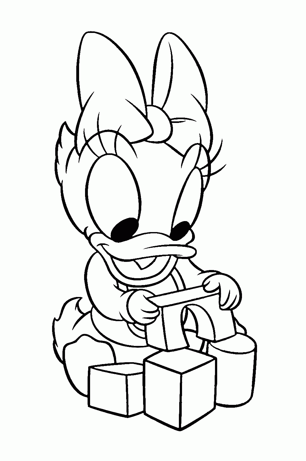 baby mickey mouse daisy coloring pages printable