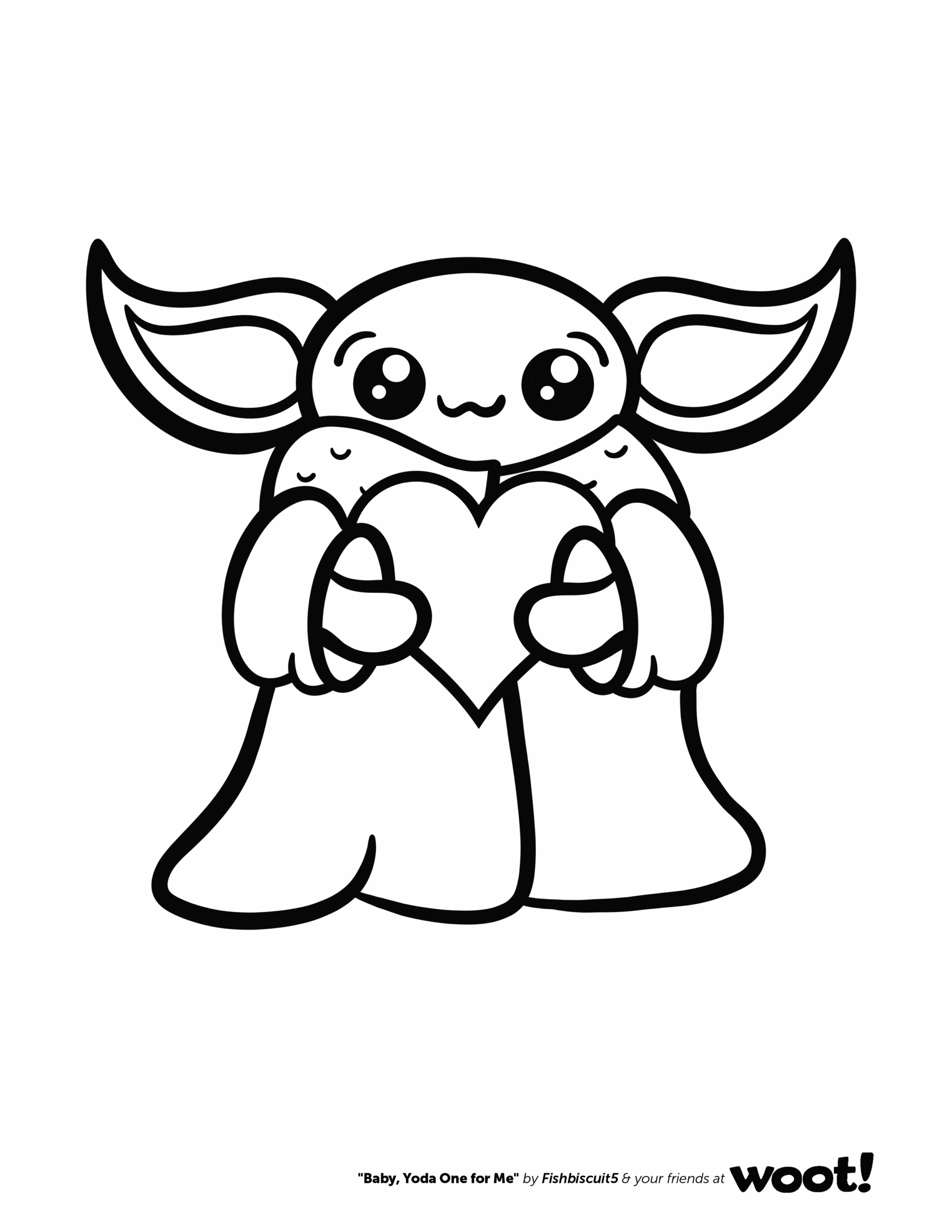 baby yoda printable coloring pages