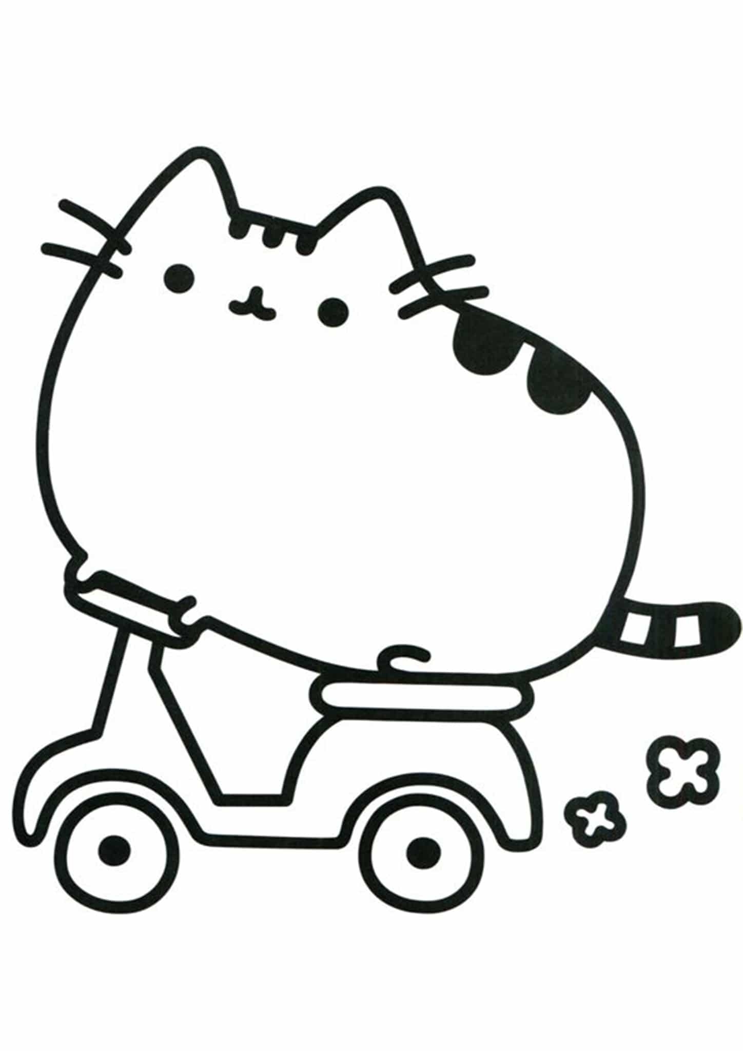 Free Easy To Print Pusheen Coloring Pages Tulamama