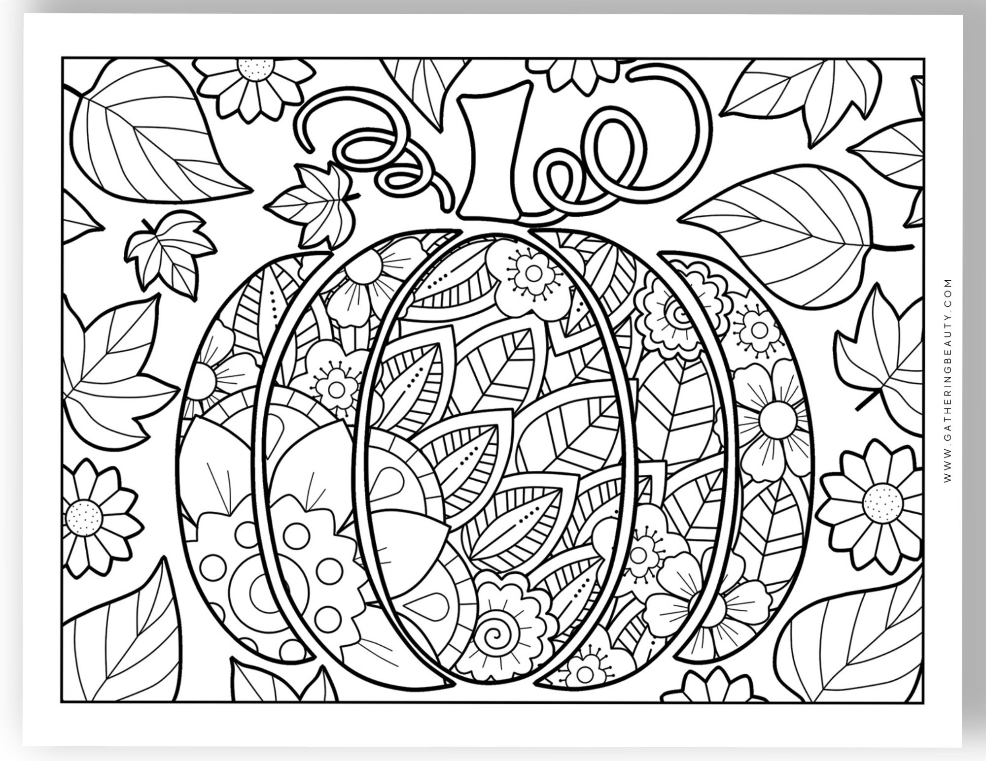 free printable coloring pages for fall