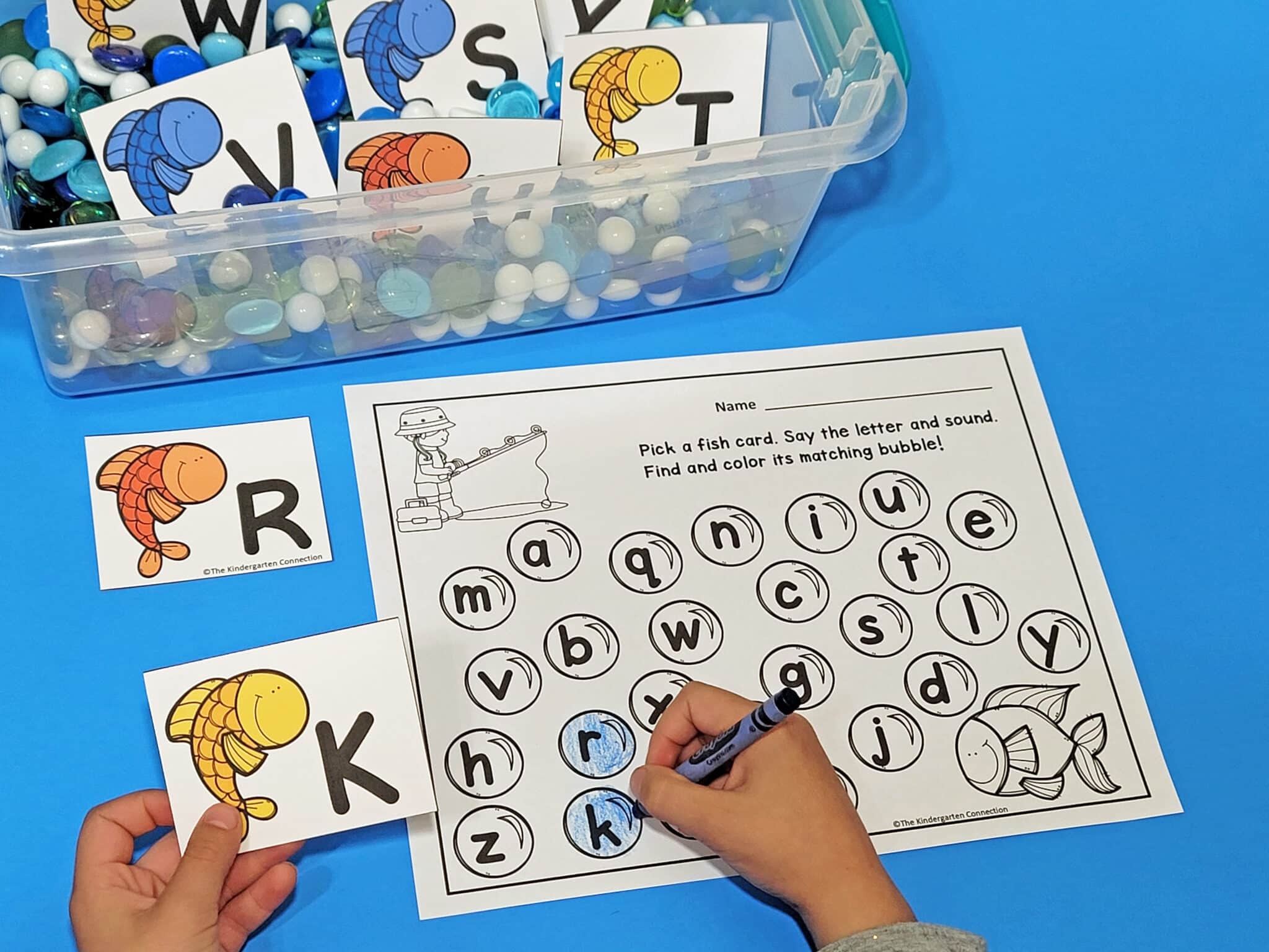 FREE Fishing For Letters Alphabet Matching Game