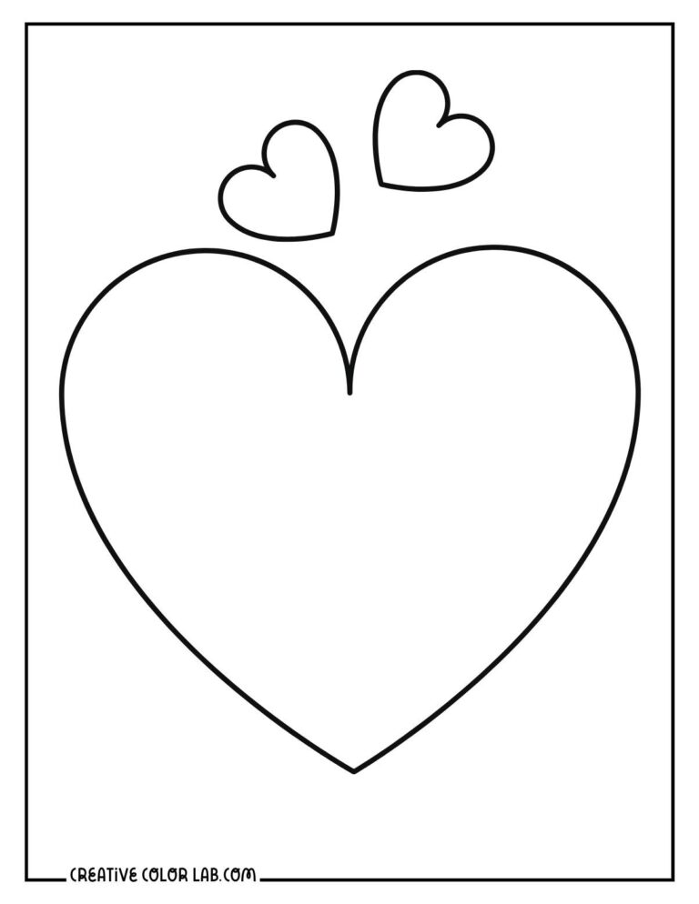 Free Heart Coloring Pages Printable PDFs