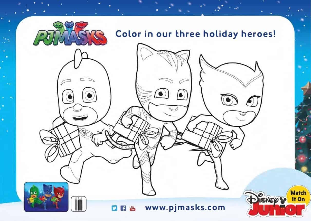 pj masks coloring pages free printable