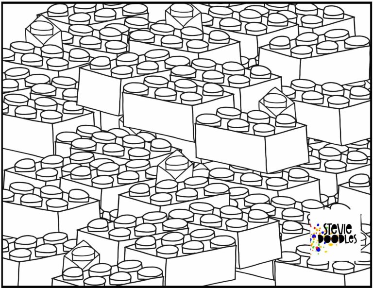 Free Lego Coloring Pages Stevie Doodles