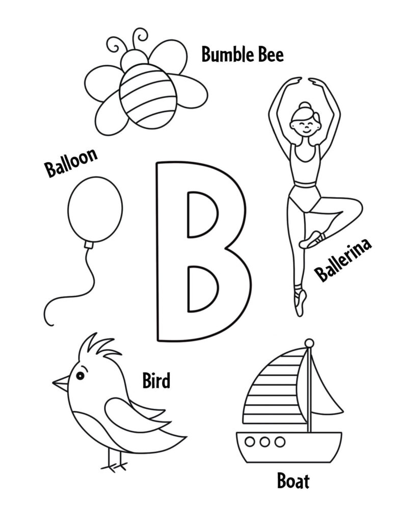 FREE Letter B Worksheets For Preschool The Hollydog Blog