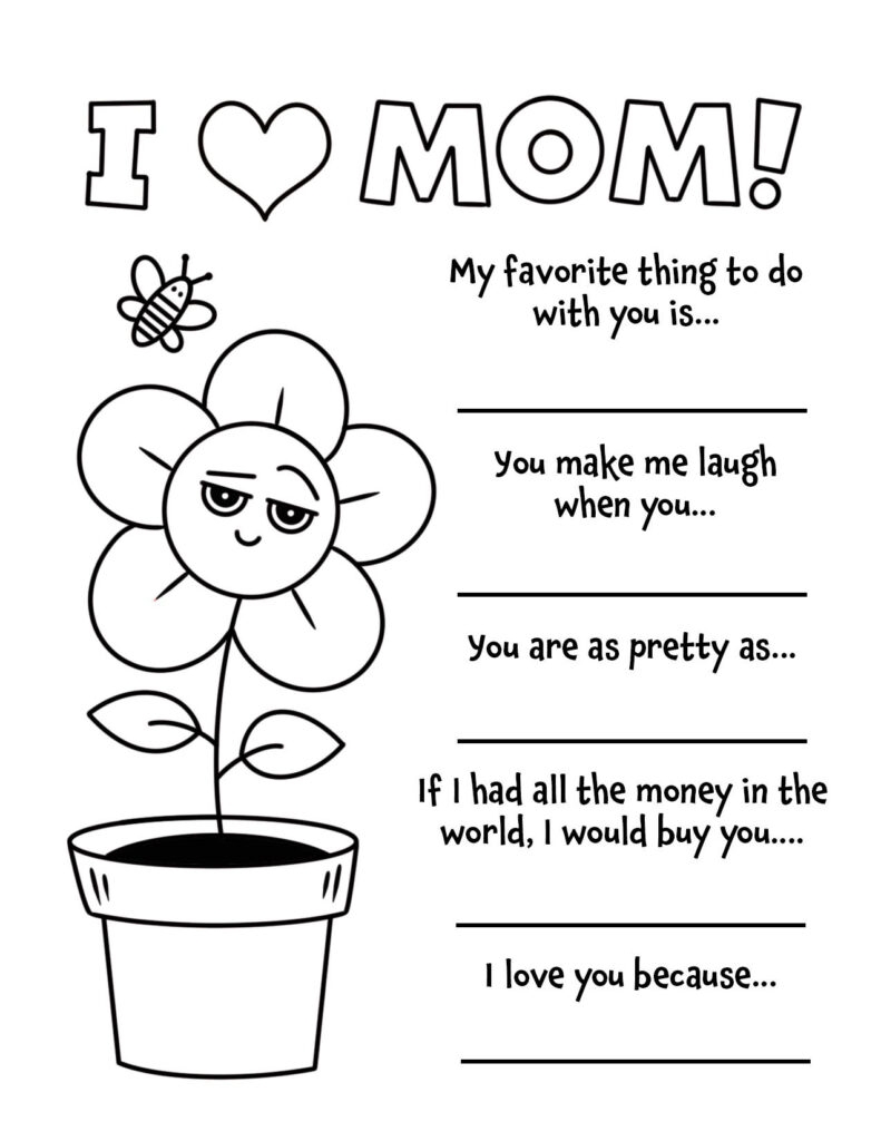 printable mothers day coloring pages