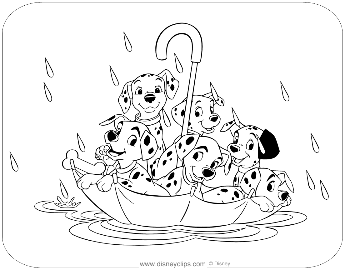 Free Printable 101 Dalmatians Coloring Pages Disneyclips