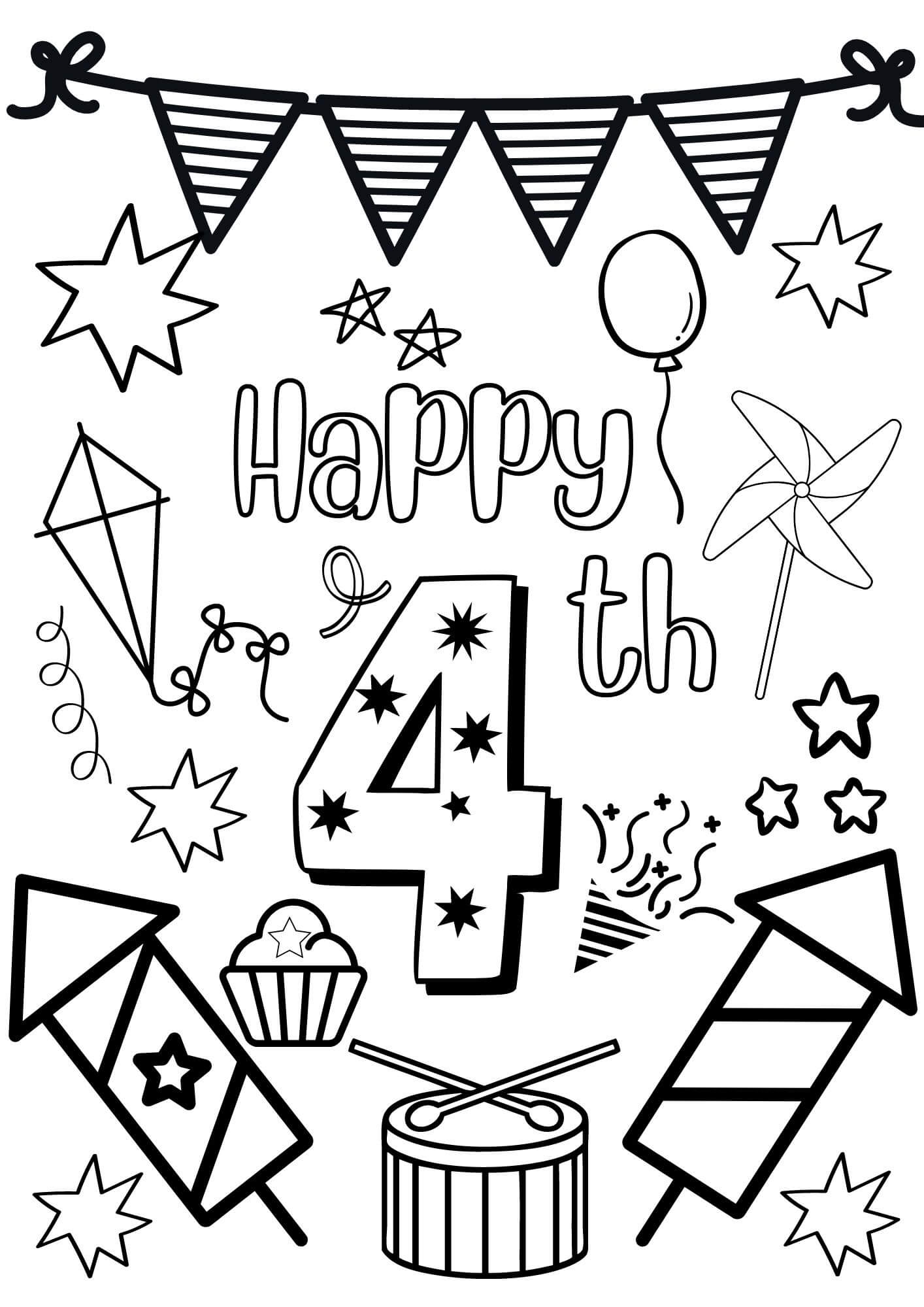 Free PRINTABLE 4th Of July Coloring Pages Free PRINTABLE 4th Of July Coloring Pages