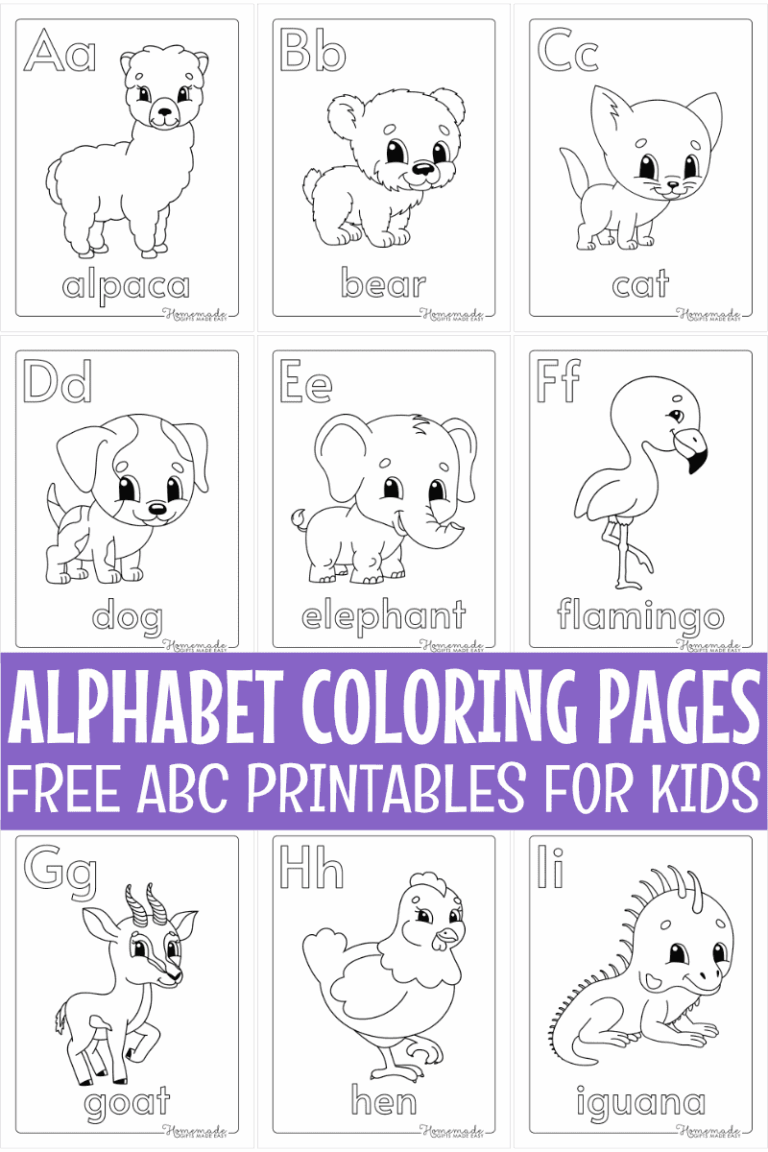 Free Printable Alphabet Coloring Pages For Kids