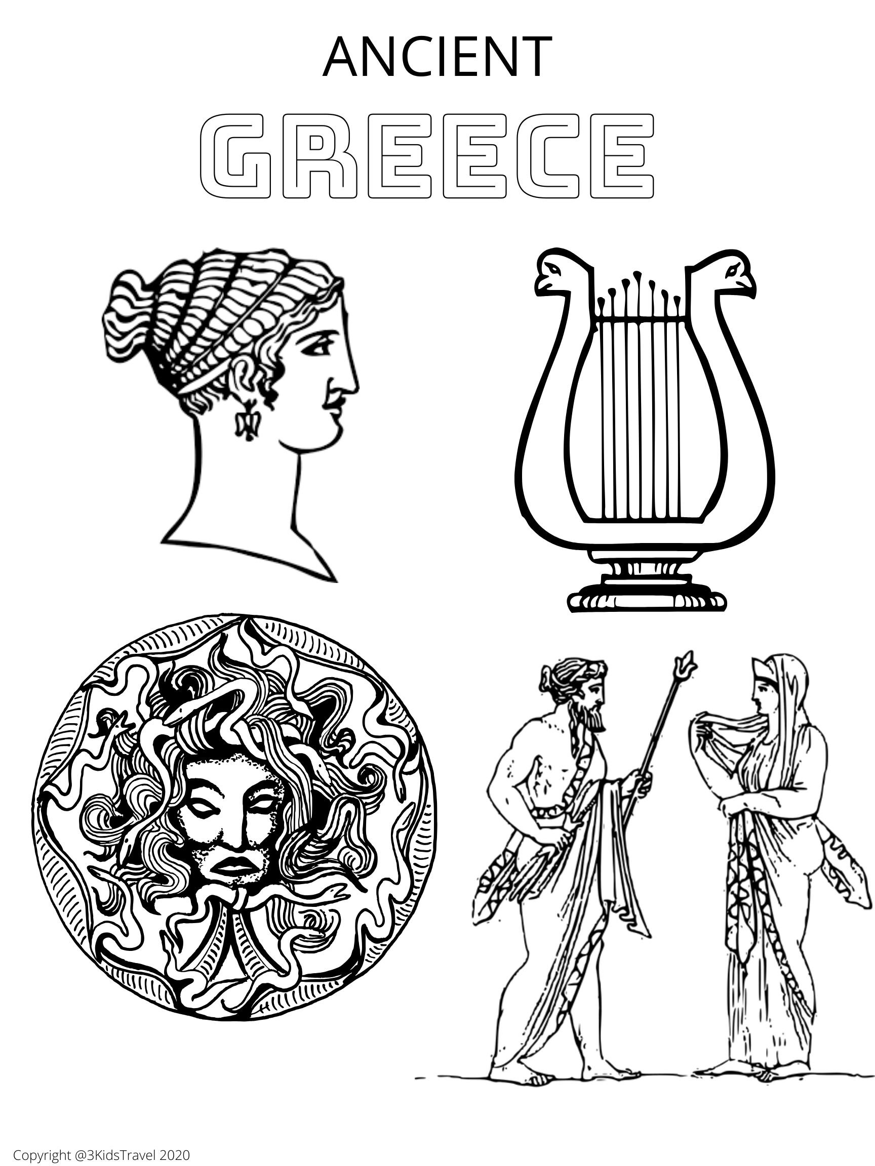 Free Printable Ancient Greece Coloring Pages 3 Kids Travel Free Printable Ancient Greece Coloring Pages 3 Kids Travel