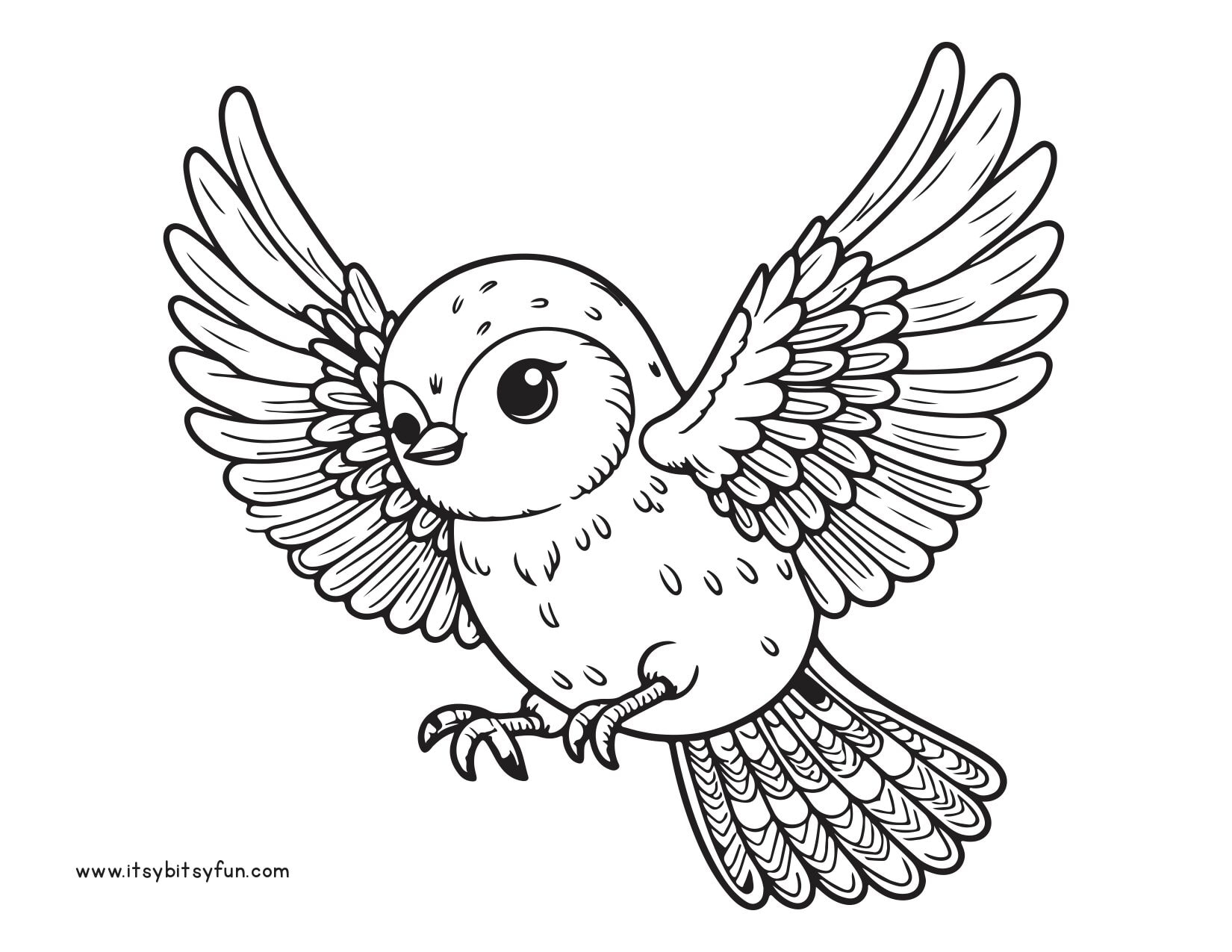 Free Printable Bird Coloring Pages For Kids Itsy Bitsy Fun