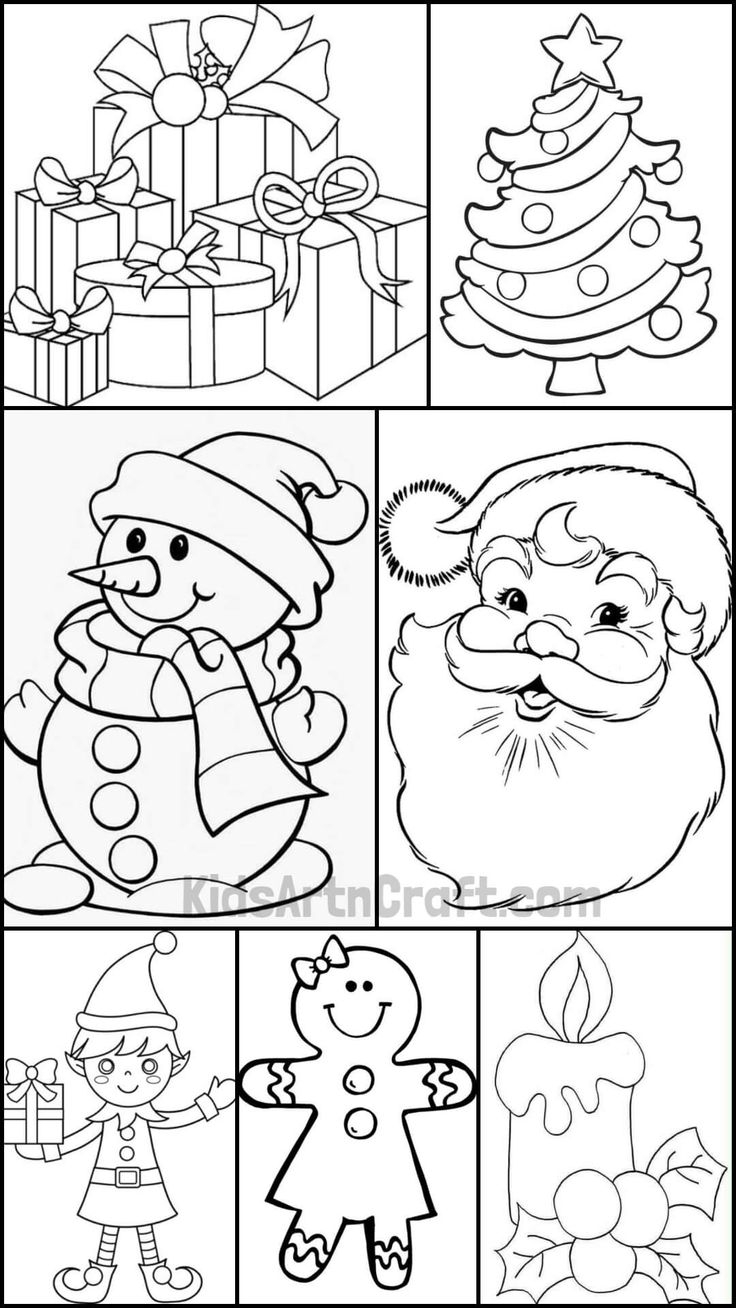 free christmas printable colorings