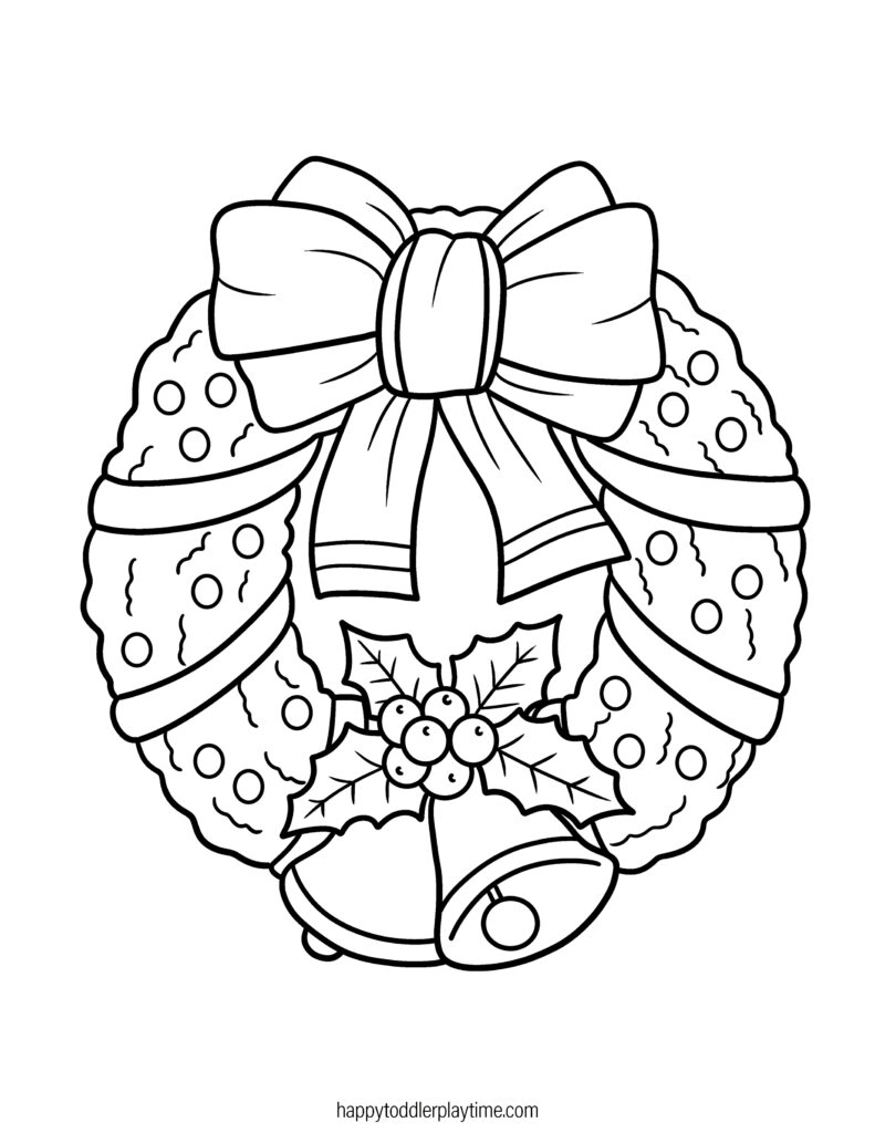 Free Printable Christmas Coloring Pages Unleash The Joy Of Colors Happy Toddler Playtime