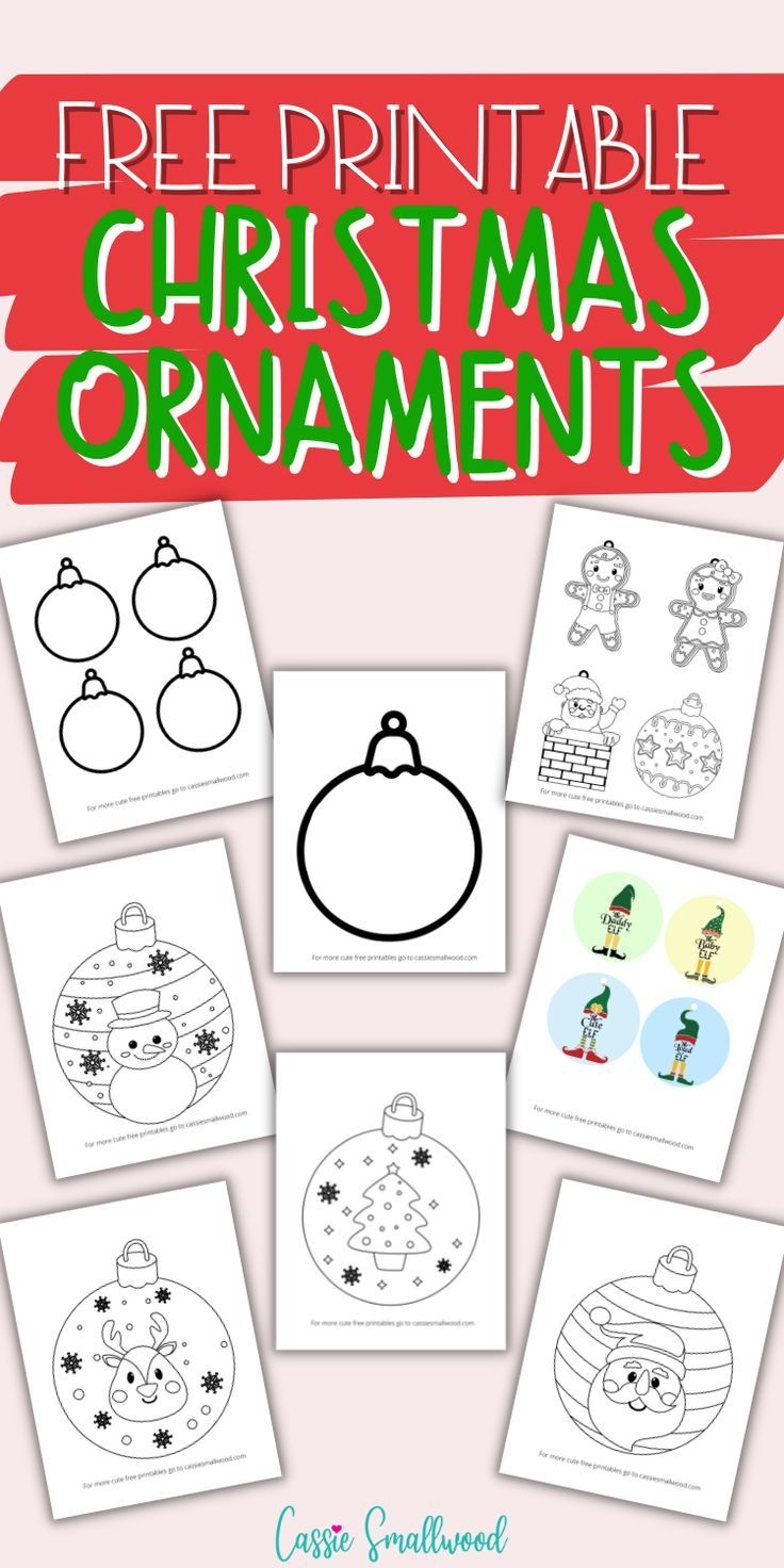 Free Printable Christmas Ornament Templates