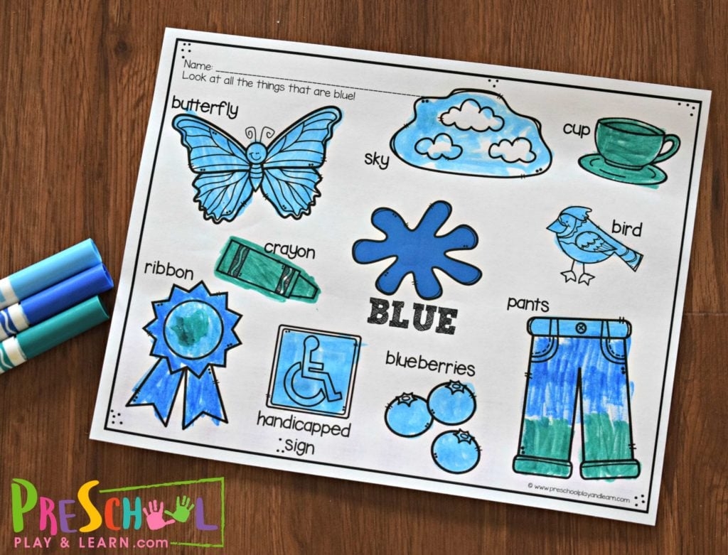 FREE Printable Color Worksheets For Kids FREE Printable Color Worksheets For Kids