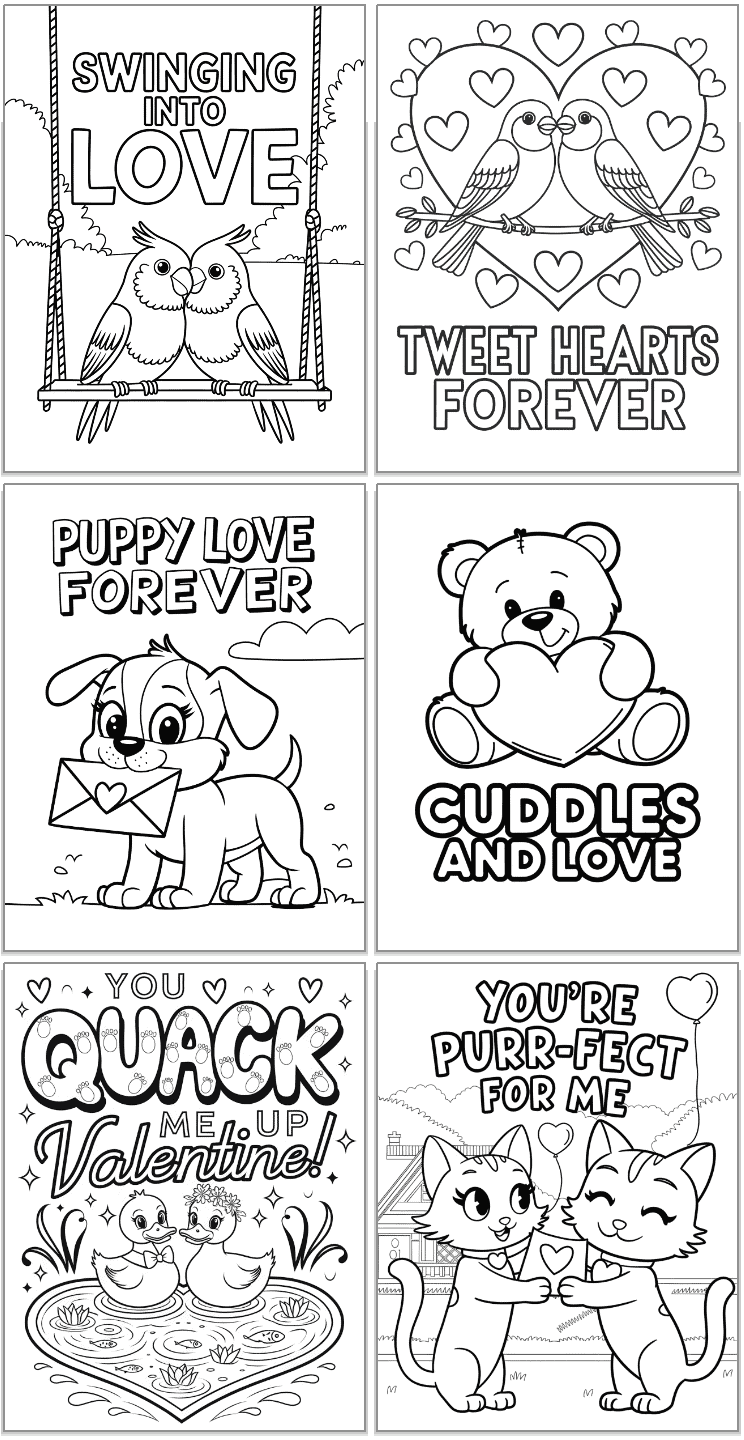 free printable coloring pages for valentines day