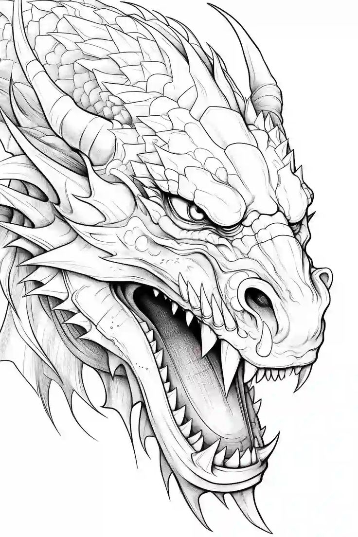 dragon coloring pages free printable dragon coloring pages free printable