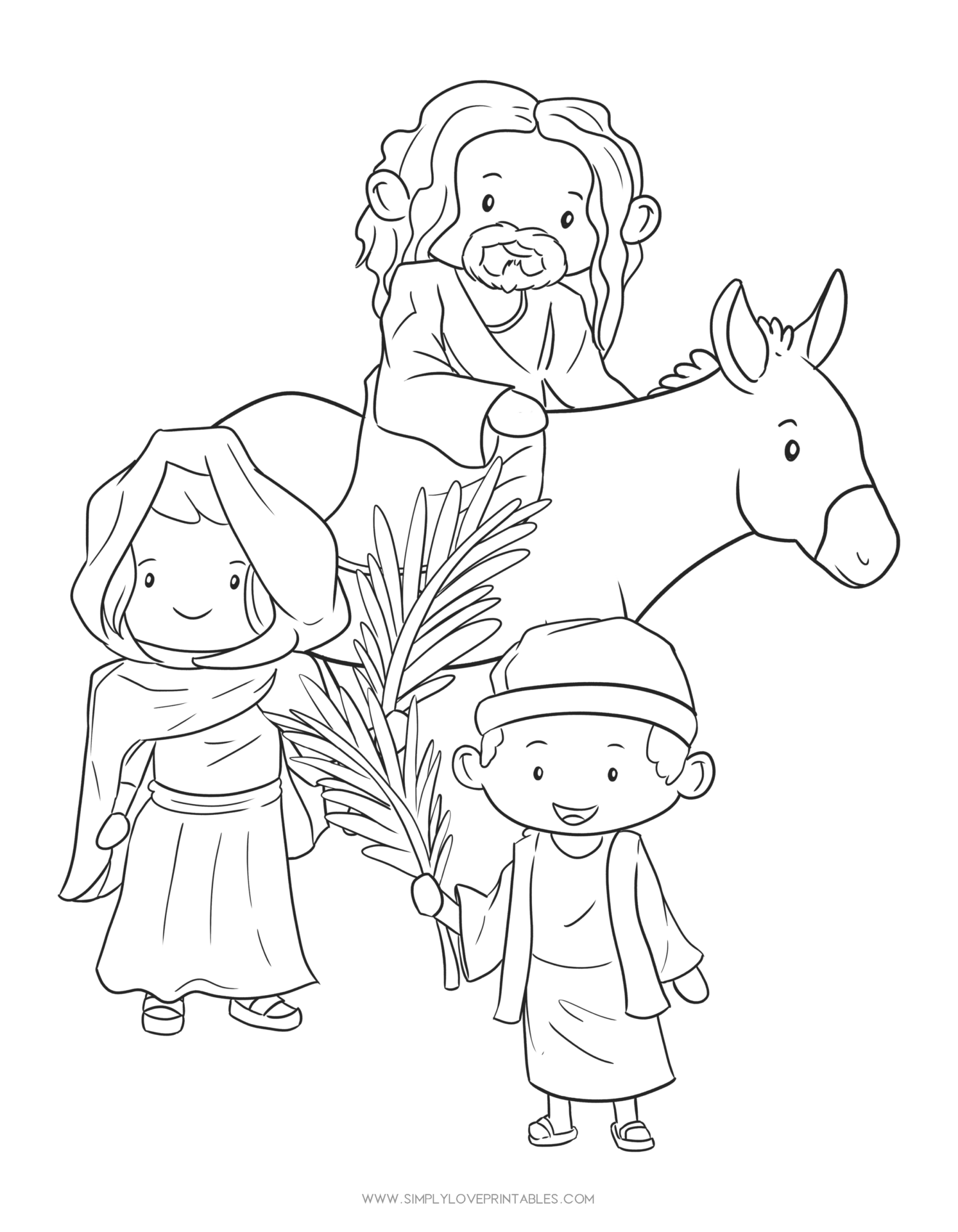 free printable easter story coloring pages