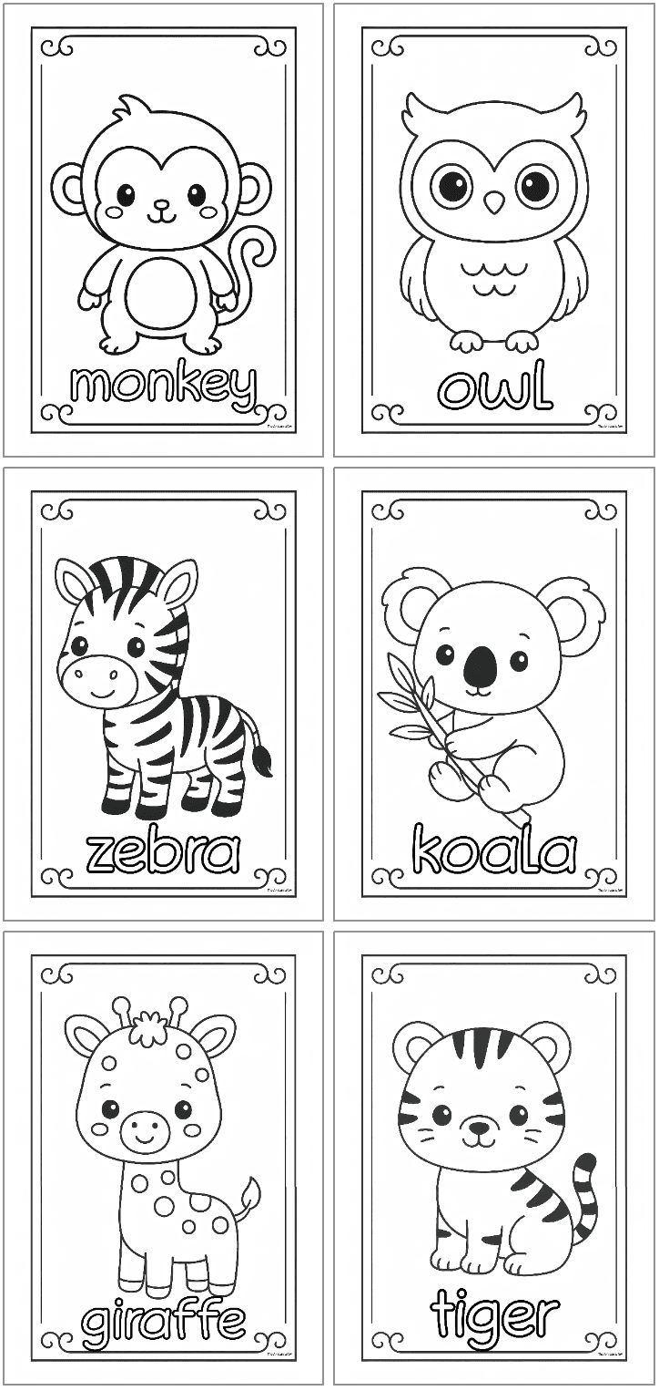 printable animal coloring pages