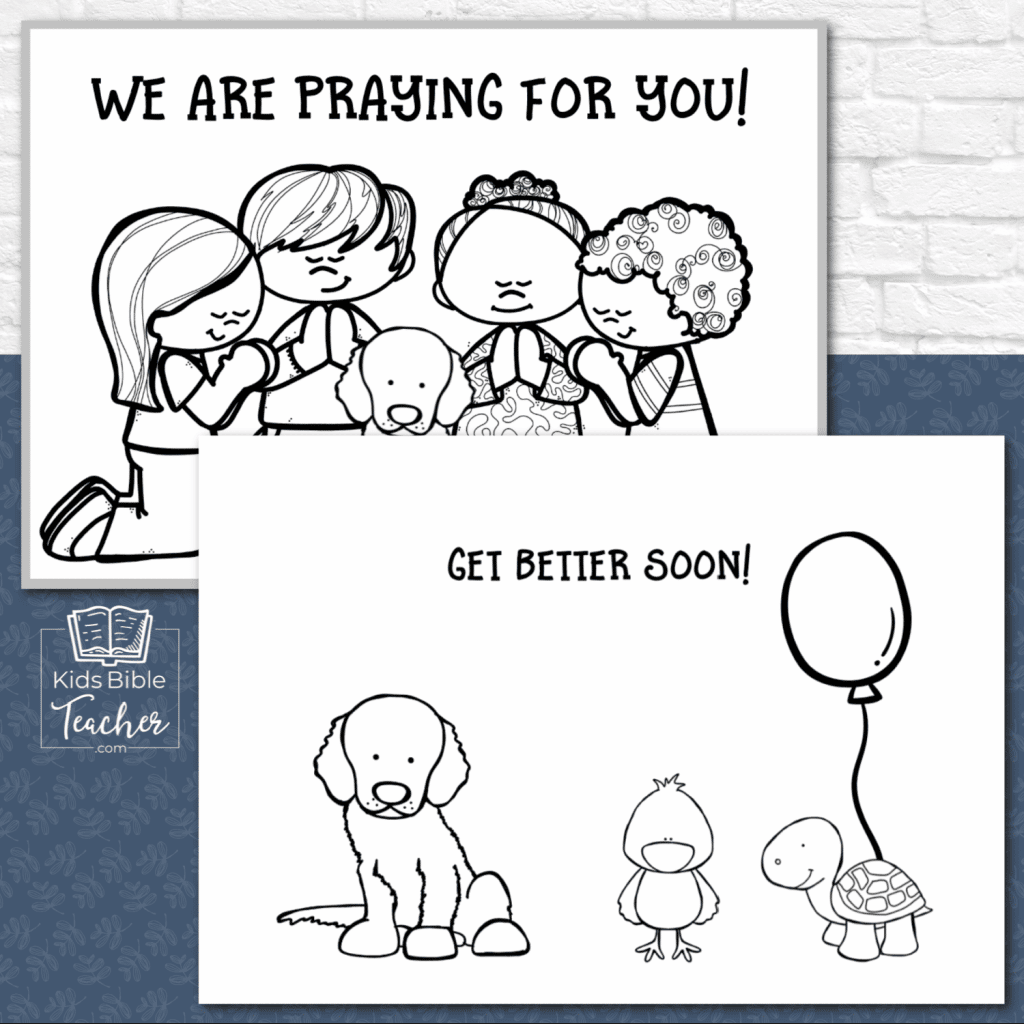 Free Printable Get Well Card Kids Bible Teacher
