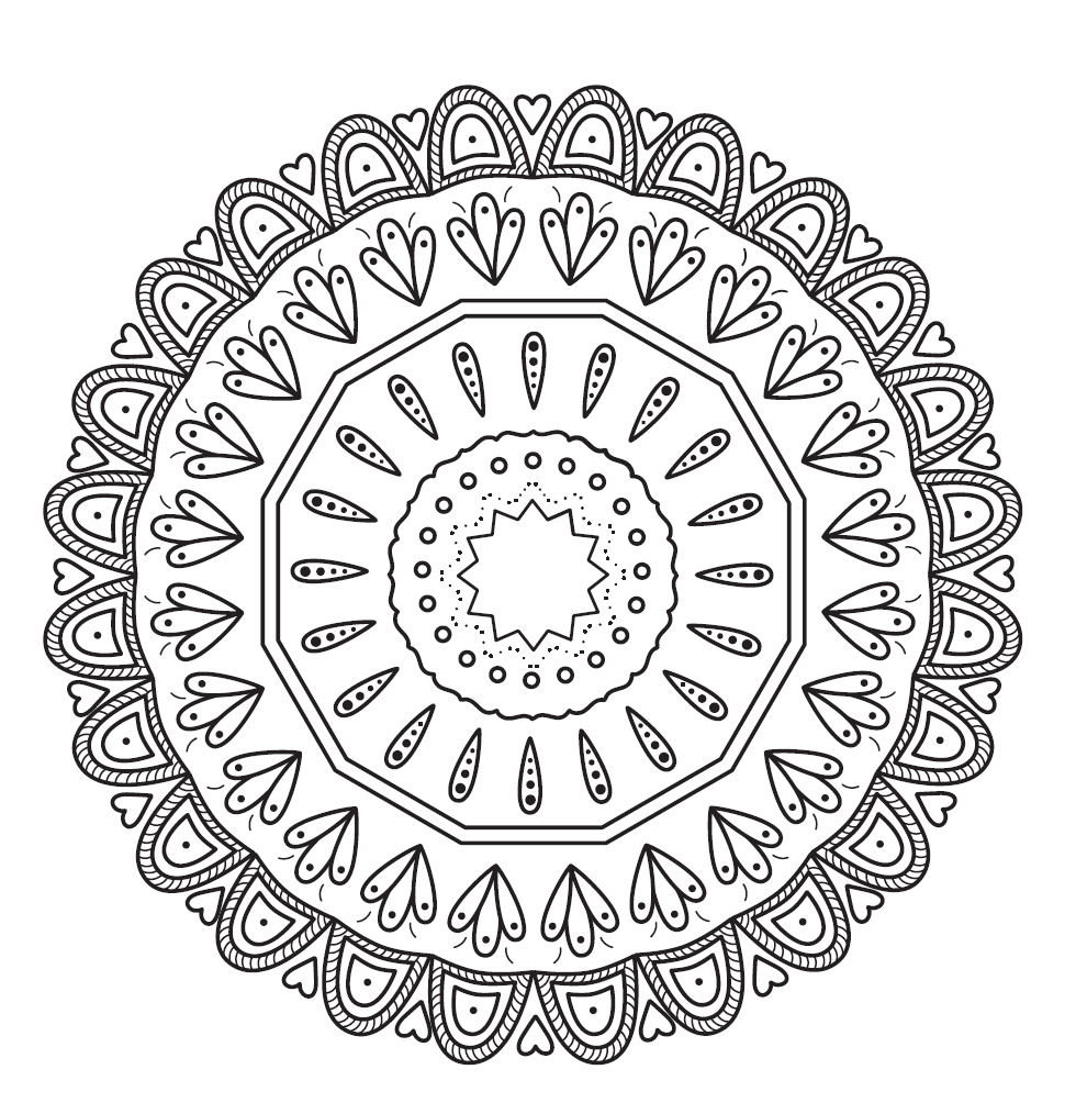 Free Printable Mandala Flower Coloring Page Seeing Dandy Blog