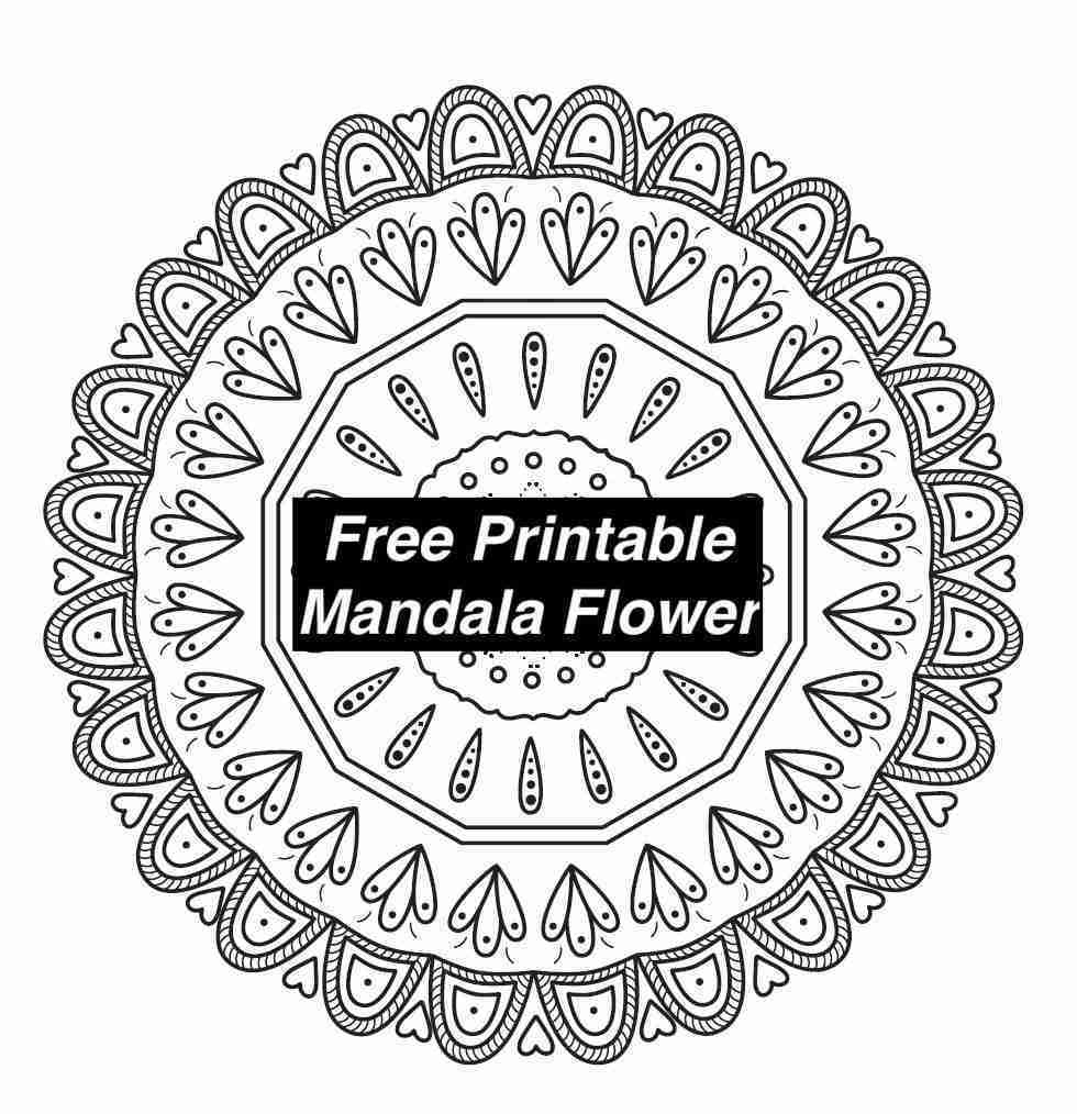 printable coloring mandala pages printable coloring mandala pages