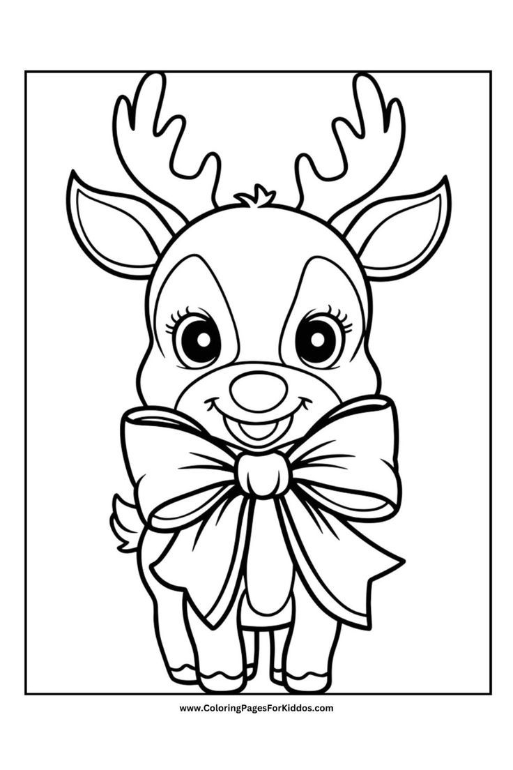 Free Printable Reindeer Coloring Pages For Kids Free Printable Reindeer Coloring Pages For Kids