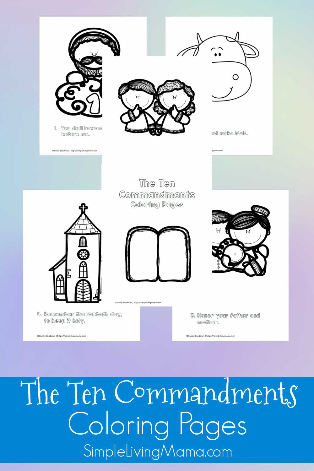 free printable ten commandments coloring pages
