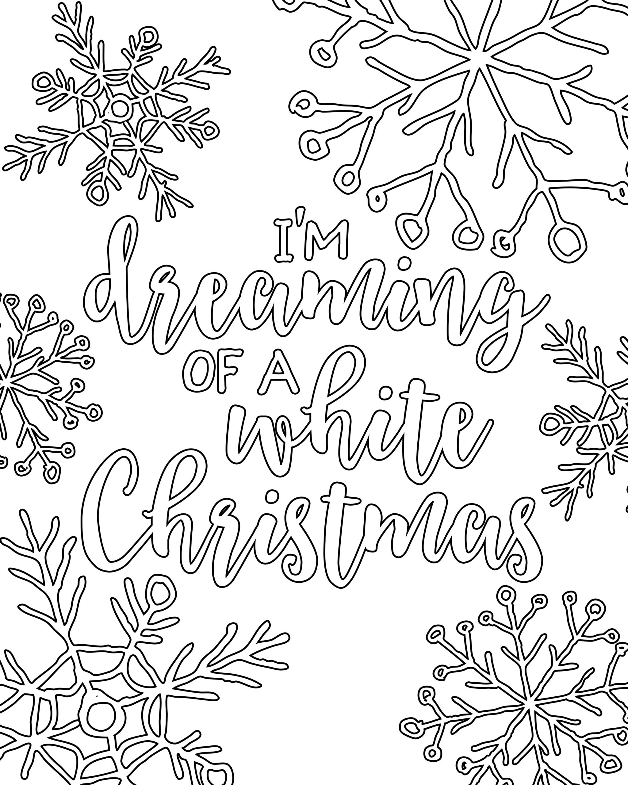 Free Printable White Christmas Adult Coloring Pages Our Handcrafted Life Free Printable White Christmas Adult Coloring Pages Our Handcrafted Life