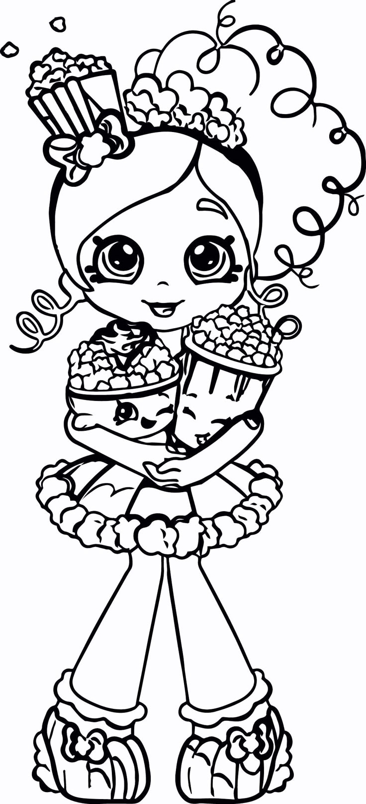 Free Shopkins Coloring Pages Printable PDF Coloringfolder