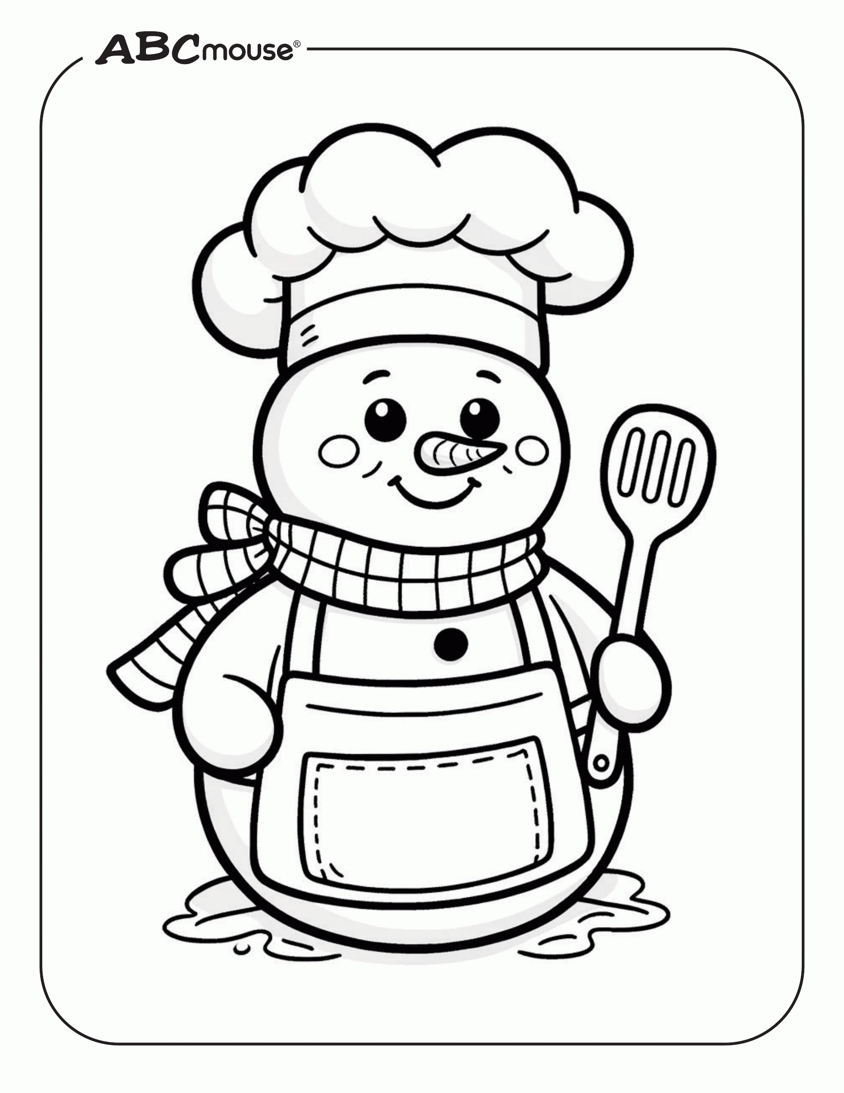Free Snowman Coloring Pages ABCmouse Free Snowman Coloring Pages ABCmouse