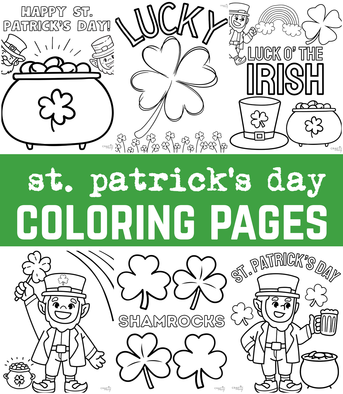 printable st patrick's day coloring pages