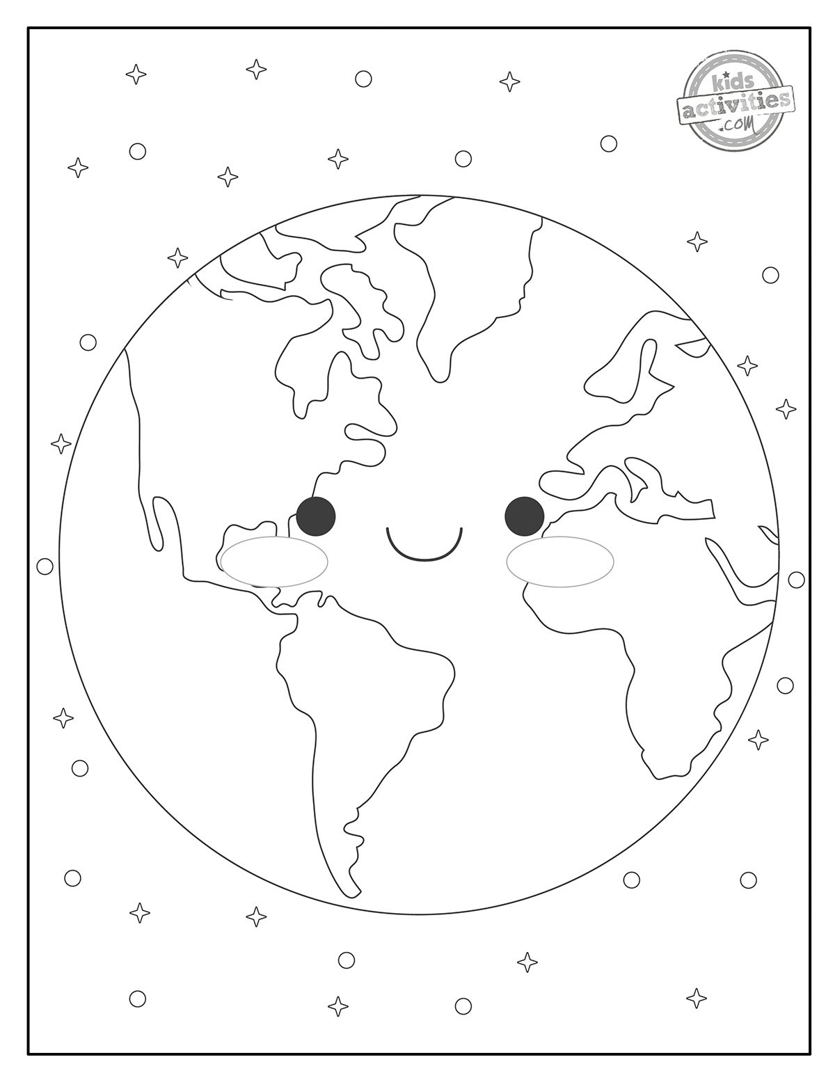world coloring pages printable