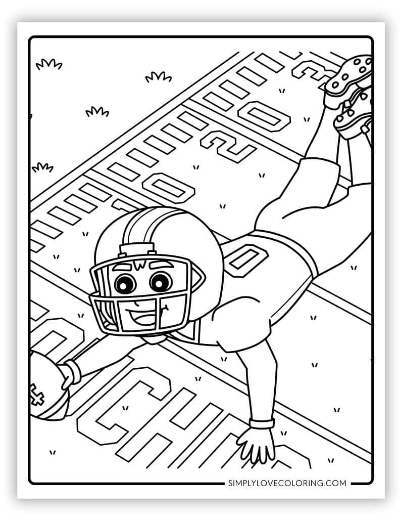 Fun Football Coloring Pages Free PDF Printables Simply Love Coloring Fun Football Coloring Pages Free PDF Printables Simply Love Coloring