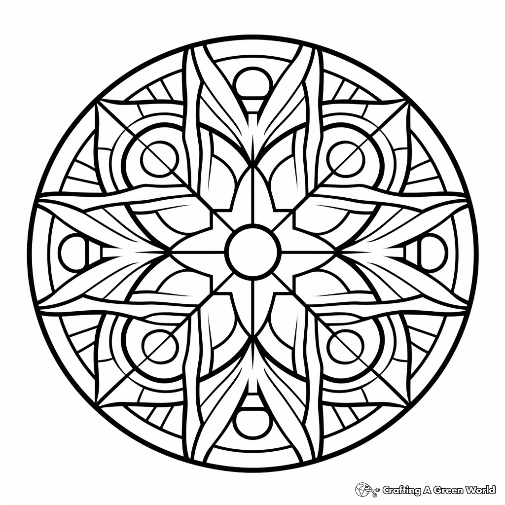 Geometric Coloring Pages Free Printable 