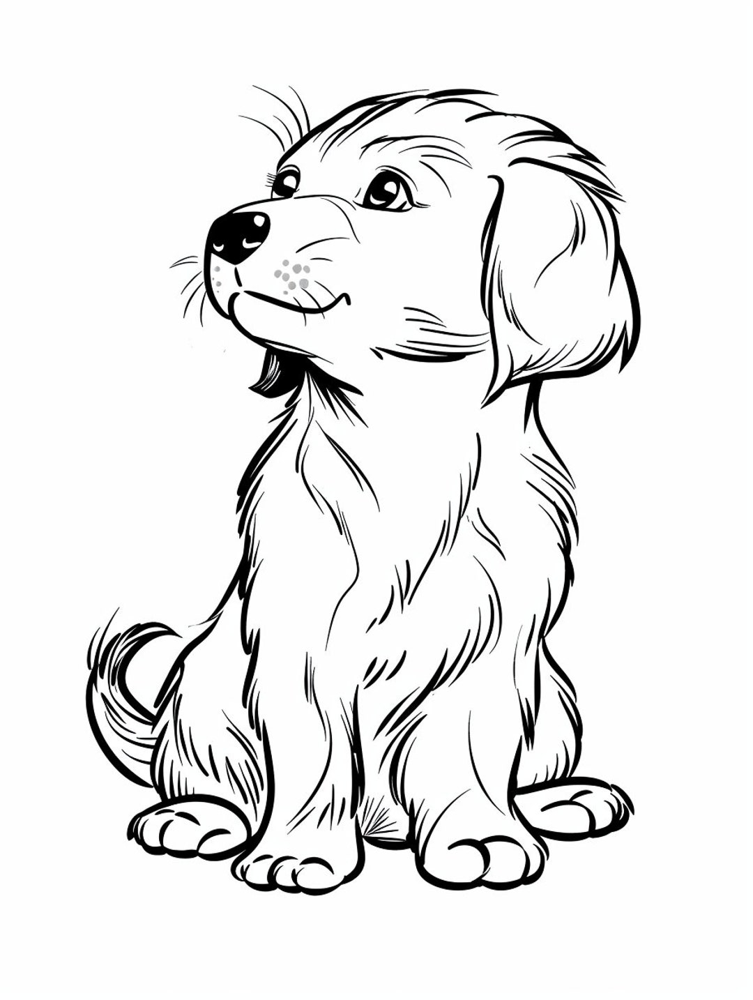puppy coloring pages printable