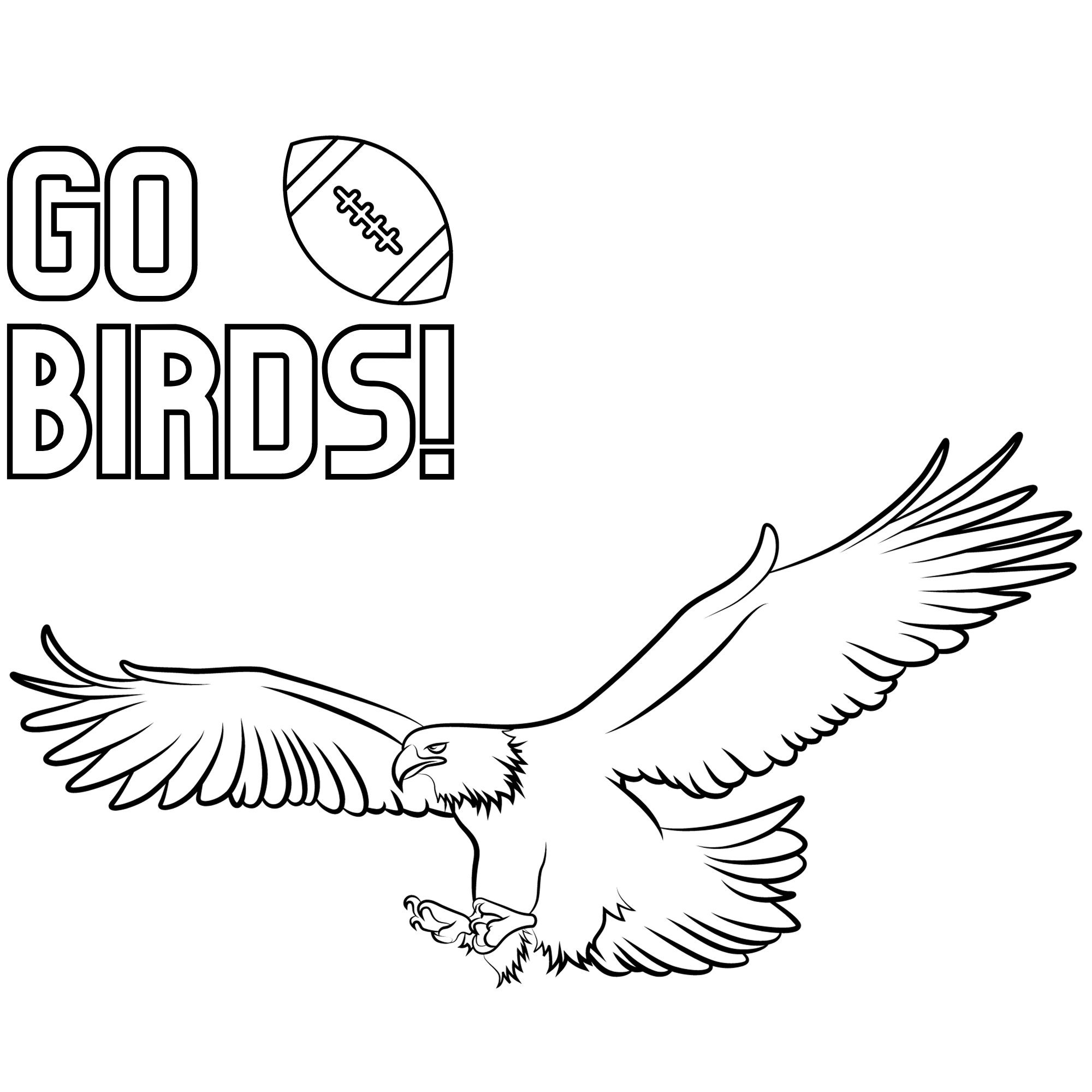 philadelphia eagles coloring pages printable