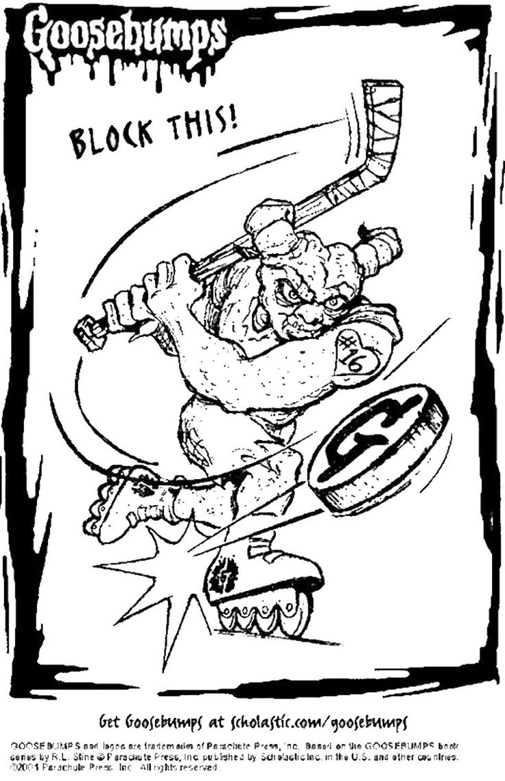 Goosbumps Coloring Pages