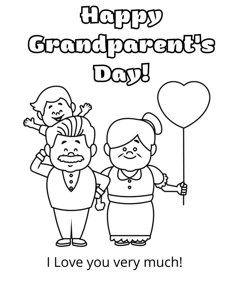 Grandparents Day Coloring Pages LovingHomeschool