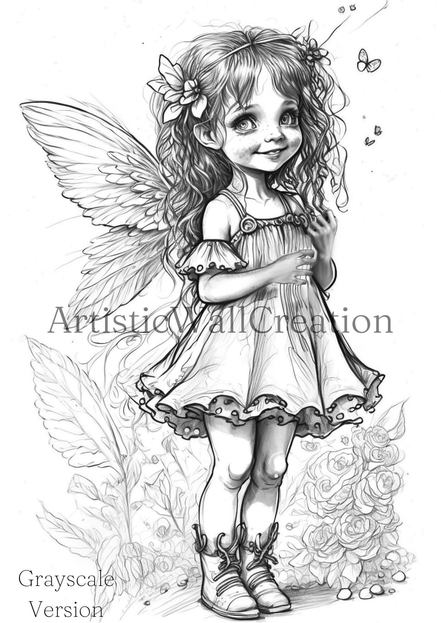 Grayscale Fairy Coloring Page Adult Coloring Sheet Enchanted Fairy Girl Delicate Fairy Girl Light dark Greyscale PDF PNG Download Etsy Grayscale Fairy Coloring Page Adult Coloring Sheet Enchanted Fairy Girl Delicate Fairy Girl Light dark Greyscale PDF PNG Download Etsy